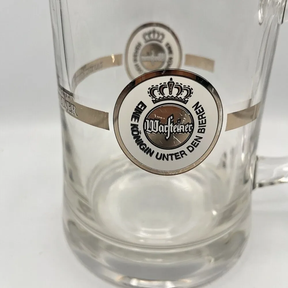 Warsteiner Glass Pint Tankard Glass Germany